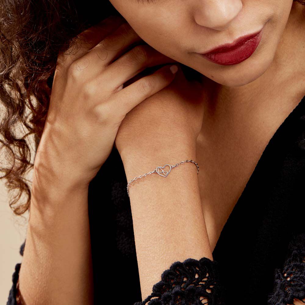 Bracelet Argent Blanc Severiano - Bracelets chaînes Femme | Marc Orian