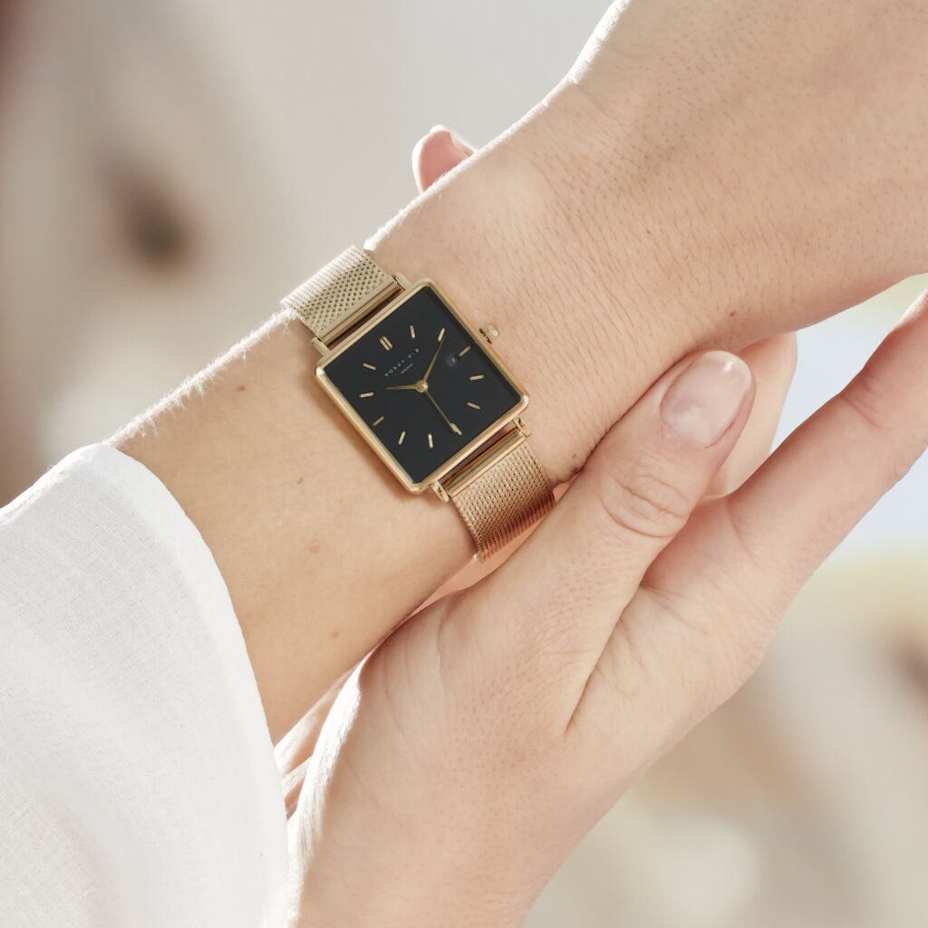 Montre Rosefield The Boxy Noir - Montres Femme | Marc Orian