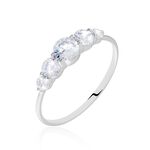 Bague Or Blanc Sibyllina Oxydes De Zirconium - Solitaires Femme | Marc Orian