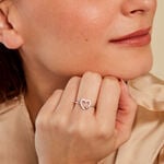 Bague Sorya Or Jaune Argent Blanc Oxyde De Zirconium - Bagues de promesse Femme | Marc Orian