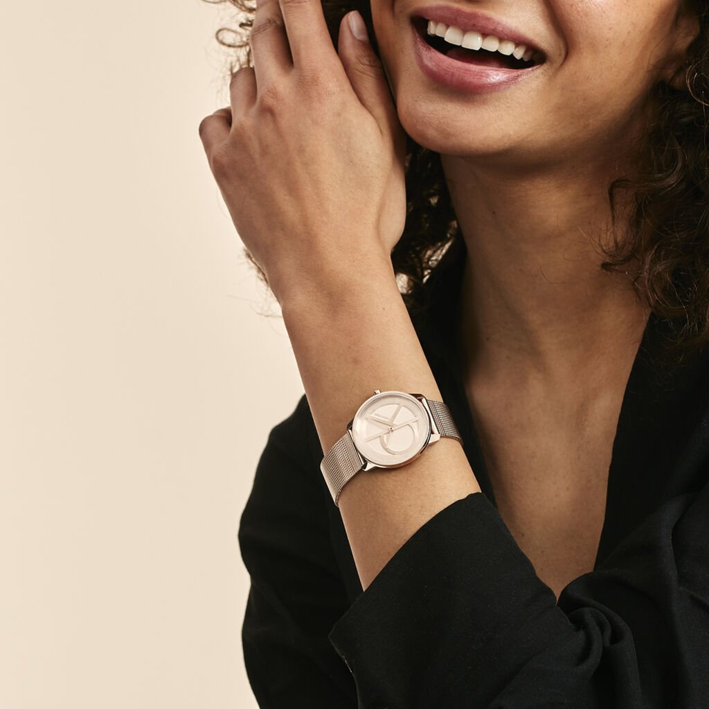 Montre Calvin Klein Iconic Mesh Rose - Montres Femme | Marc Orian