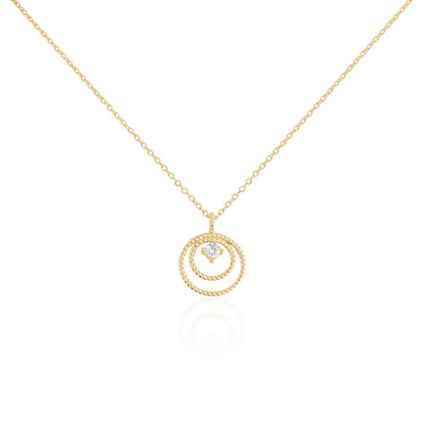 Collier Plaqué Or Jaune Danys Oxyde De Zirconium - Colliers avec pierres Femme | Marc Orian