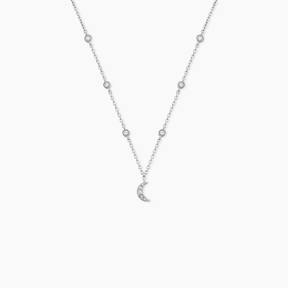 Collier Astria Argent Blanc Oxyde De Zirconium - Colliers avec pierres Femme | Marc Orian