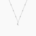 Collier Astria Argent Blanc Oxyde De Zirconium - Colliers avec pierres Femme | Marc Orian