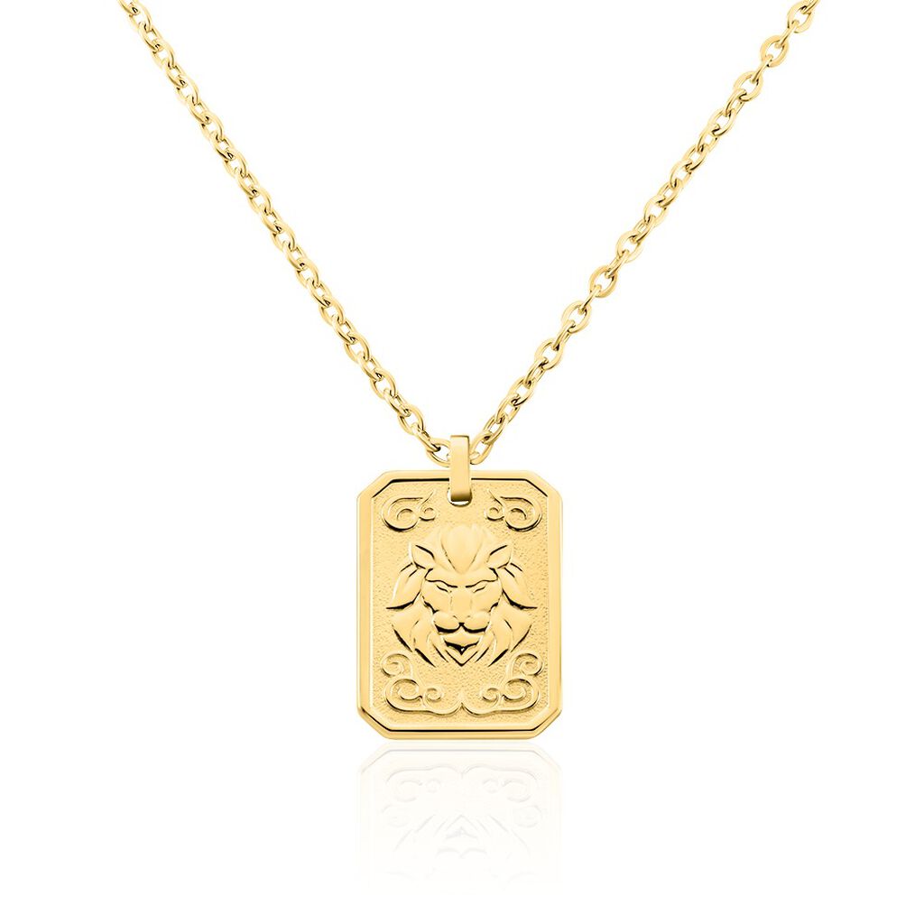 Collier Phebus Him Acier Jaune - Colliers fantaisie Homme | Marc Orian