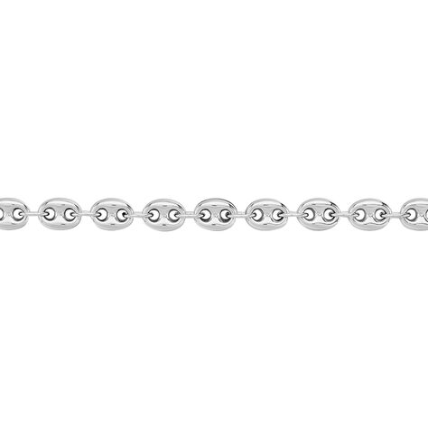 Collier Carrus Maille Grain De Cafe Argent Blanc - Chaines Homme | Marc Orian