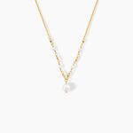 Collier Bindy Argent Dor&eacute; A L'Or 750/1000 Perle De Culture - Colliers avec pierres  | Marc Orian