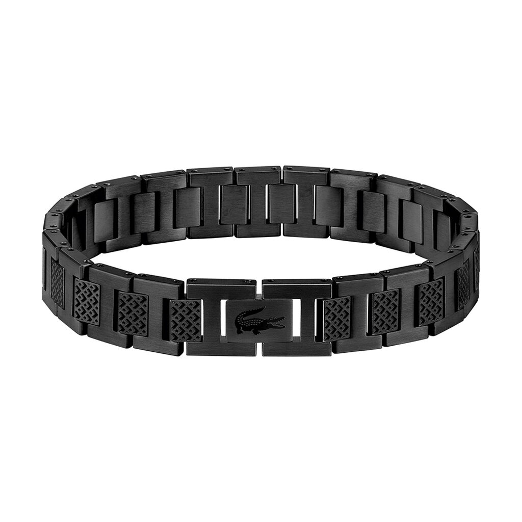 Bracelet Lacoste Metropole Acier Noir - Bracelets chaînes Homme | Marc Orian