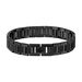 Bracelet Lacoste Metropole Acier Noir - Bracelets chaînes Homme | Marc Orian