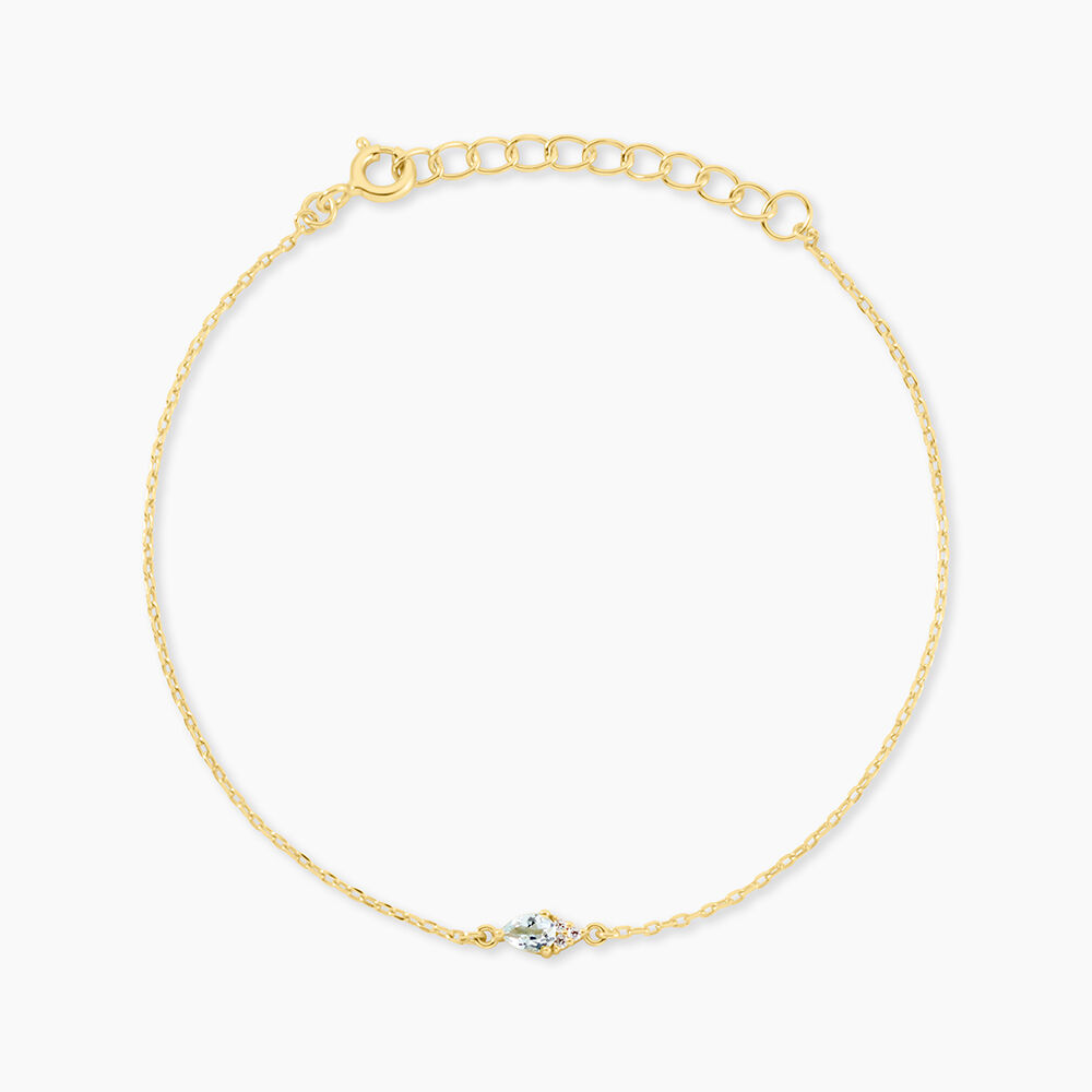 Bracelet Poem Argent Jaune Topaze Oxyde De Zirconium - Bracelets fantaisie Femme | Marc Orian