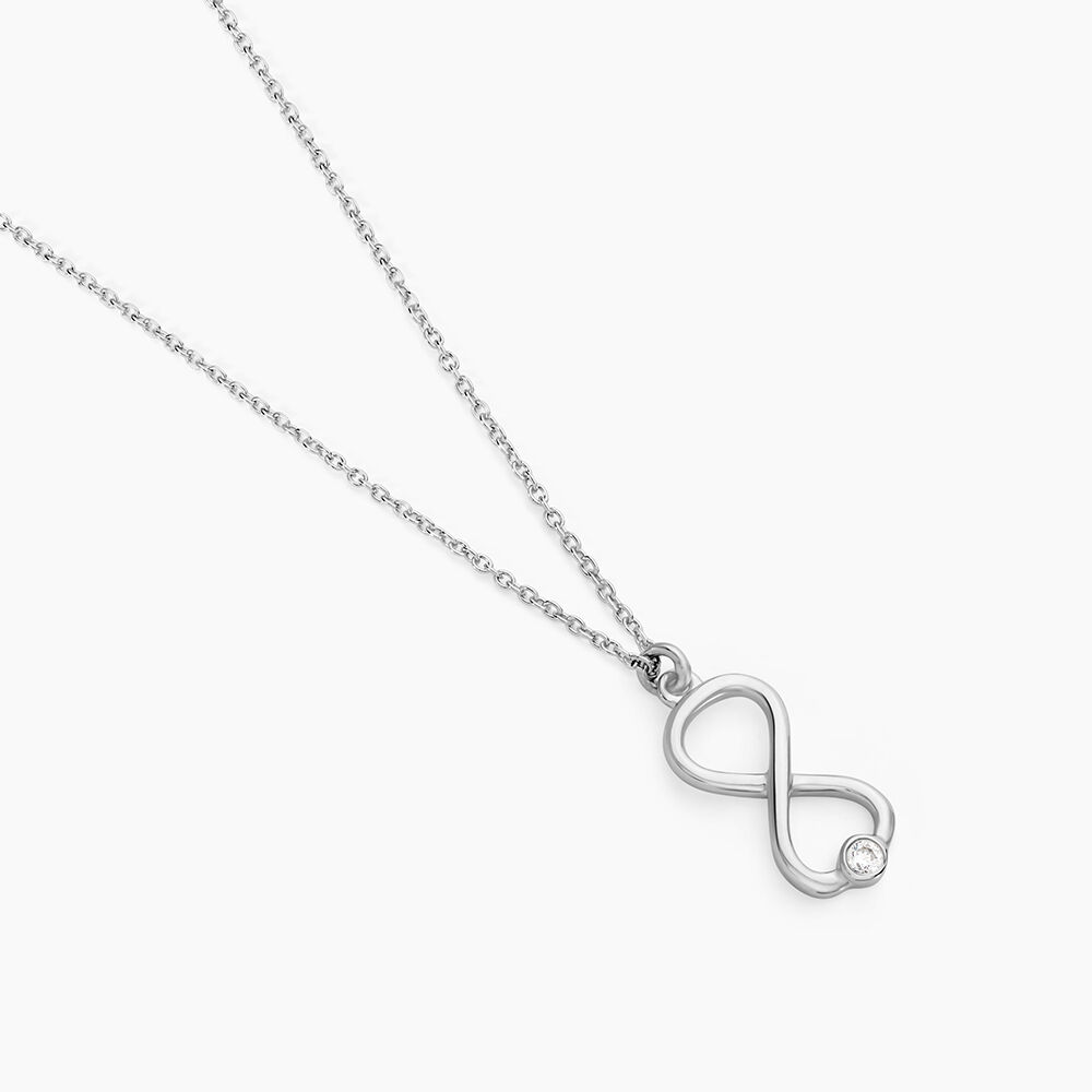 Collier Zayra Argent Blanc Oxyde De Zirconium - Nouveautés Femme | Marc Orian
