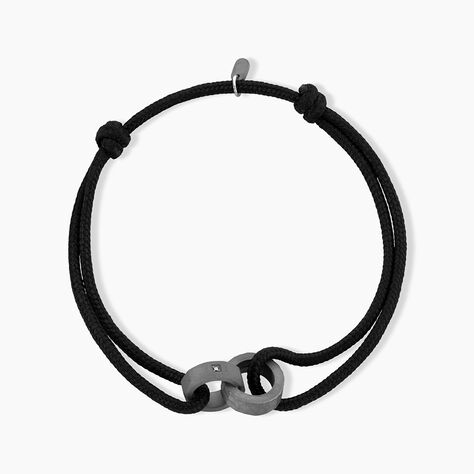 Bracelet Titane Gris Diamant - Bracelets cha&icirc;nes Homme | Marc Orian