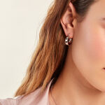 Cr&eacute;oles Suliac Argent Blanc - Cr&eacute;oles Femme | Marc Orian