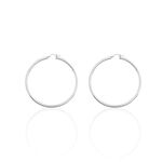 Cr&eacute;oles Argent Blanc Anne - Cr&eacute;oles Femme | Marc Orian