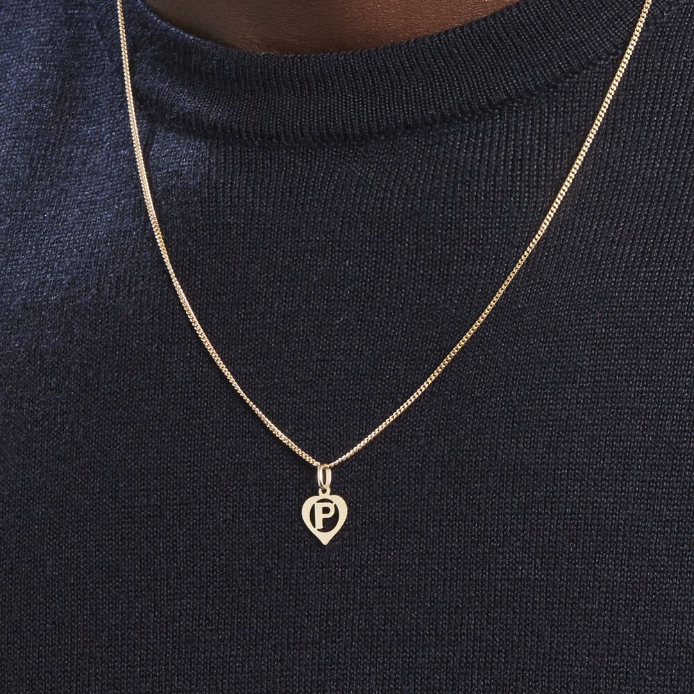 Pendentif Eudocie Coeur Lettre Or Jaune - Pendentifs Famille | Marc Orian