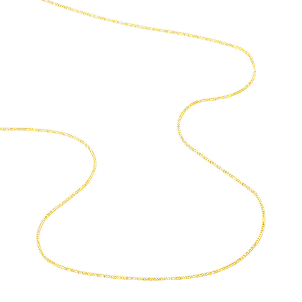 Cha&icirc;ne Ixia Maille Gourmette Diamantee Or Jaune - Chaines Femme | Marc Orian