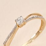 Bague Solitaire Asia Or Jaune Diamant - Parures de mariage Femme | Marc Orian