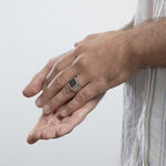 Bague Chevali&egrave;re Acier Vieillit Teodor Oxydes De Zirconium - Bijoux fantaisie Homme | Marc Orian