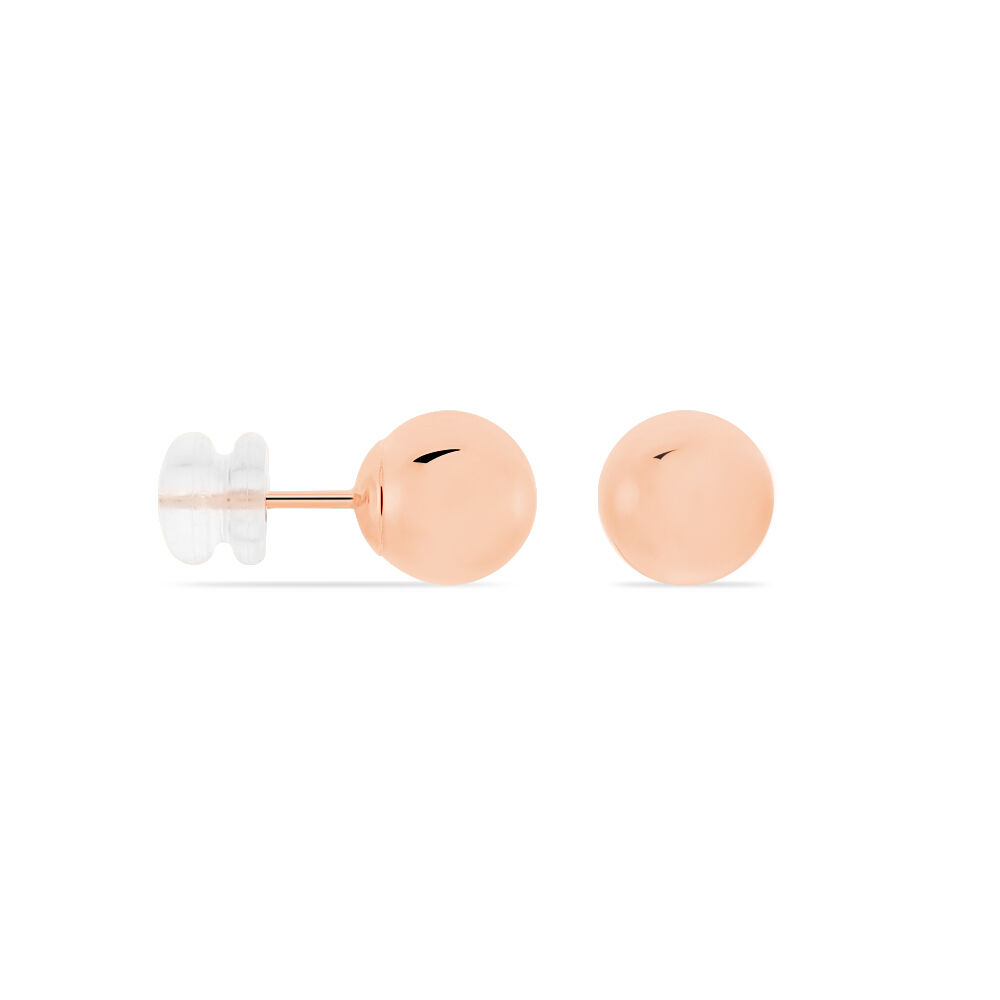 Boucles D'oreilles Puces Fidelia Boule Or Rose - Puces Femme | Marc Orian