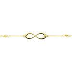 Bracelet Miny Infini Boules Diamante Or Jaune - Bracelets cha&icirc;nes Femme | Marc Orian