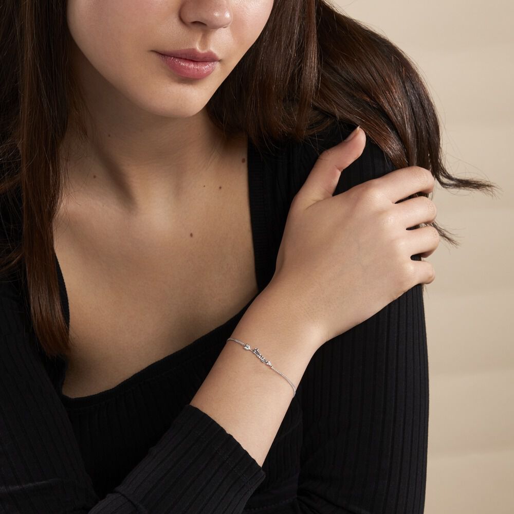 Bracelet Argent Ronky Oxydes De Zirconium - Bracelets chaînes Femme | Marc Orian