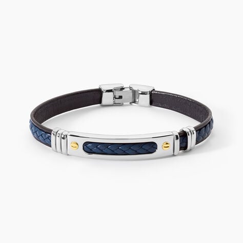 Bracelet Jourdan Cuir Bleu - Bracelets cuir Homme | Marc Orian