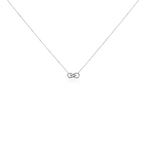 Collier Michayla Blanc Diamant Blanc - Colliers avec pierres Femme | Marc Orian