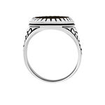 Bague Thimeo Argent Blanc Onyx - Bagues de promesse Homme | Marc Orian