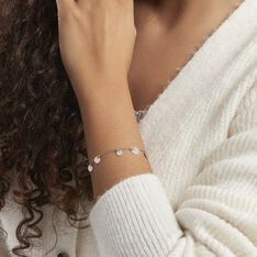 Bracelet Ragavi Argent Blanc - Bracelets chaînes Femme | Marc Orian
