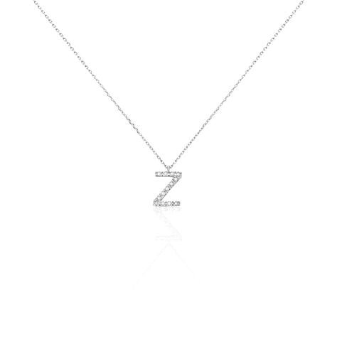 Collier Oran Or Blanc Diamant - Colliers avec pierres Femme | Marc Orian