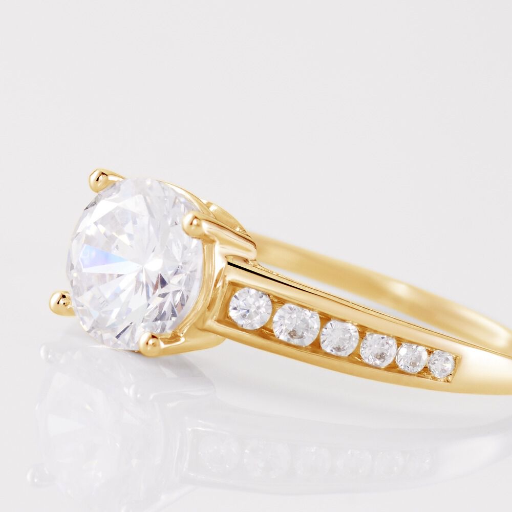 Bague Tatjana Or Jaune Oxyde De Zirconium - Solitaires Femme | Marc Orian