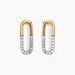 Boucles D'oreilles Puces Minimalist Chic Or Jaune Oxyde De Zirconium - Puces Femme | Marc Orian