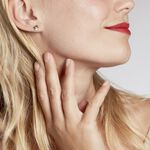 Boucles D'oreilles Puces Eleanor Fleur Or Jaune Oxyde De Zirconium - Puces Femme | Marc Orian