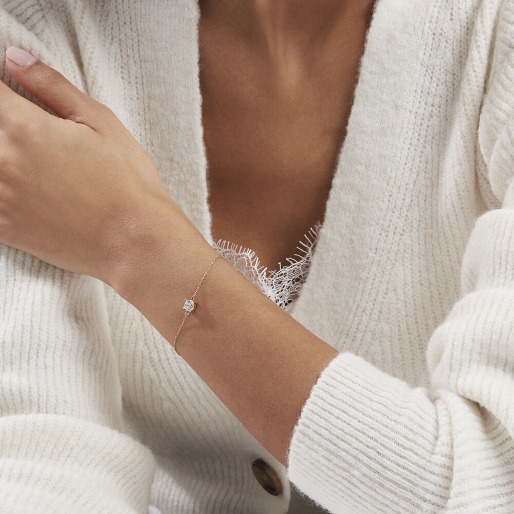 Bracelet Plaqué Or Jaune Nilay Oxyde De Zirconium - Bracelets chaînes Femme | Marc Orian