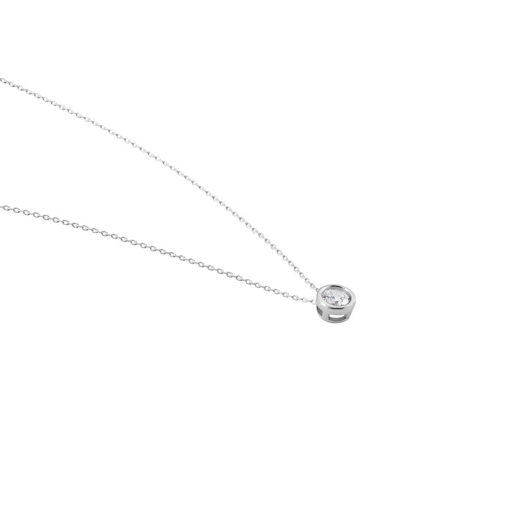 Collier Columbine Or Blanc Oxyde De Zirconium Blanc - Colliers avec pierres Femme | Marc Orian