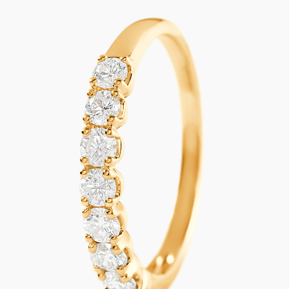 Alliance Hera Or Jaune Diamant - Alliances avec pierres Femme | Marc Orian