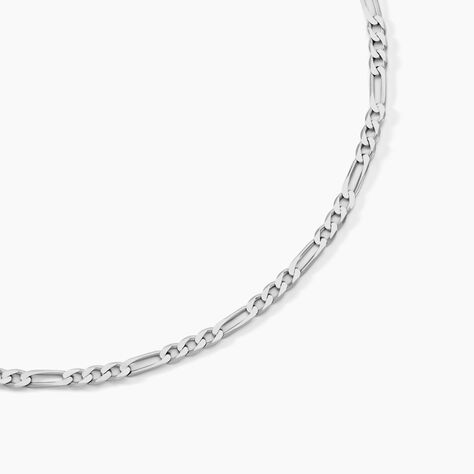 Chaîne Vivian Maille Alternee 1/3 Argent Blanc - Chaines Homme | Marc Orian