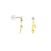 Boucles D'oreilles Pendantes Bartolomea Feuille Or Jaune Oxyde - Pendantes Femme | Marc Orian