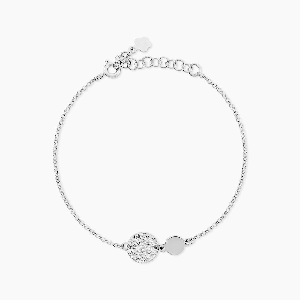 Bracelet Tatienne Argent Blanc - Bracelets Medailles Femme | Marc Orian