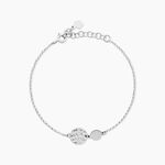 Bracelet Tatienne Argent Blanc - Bracelets Medailles Femme | Marc Orian