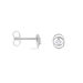 Boucles D'oreilles Puces Nid Amour Or Blanc Diamant - Clous d'oreilles Femme | Marc Orian