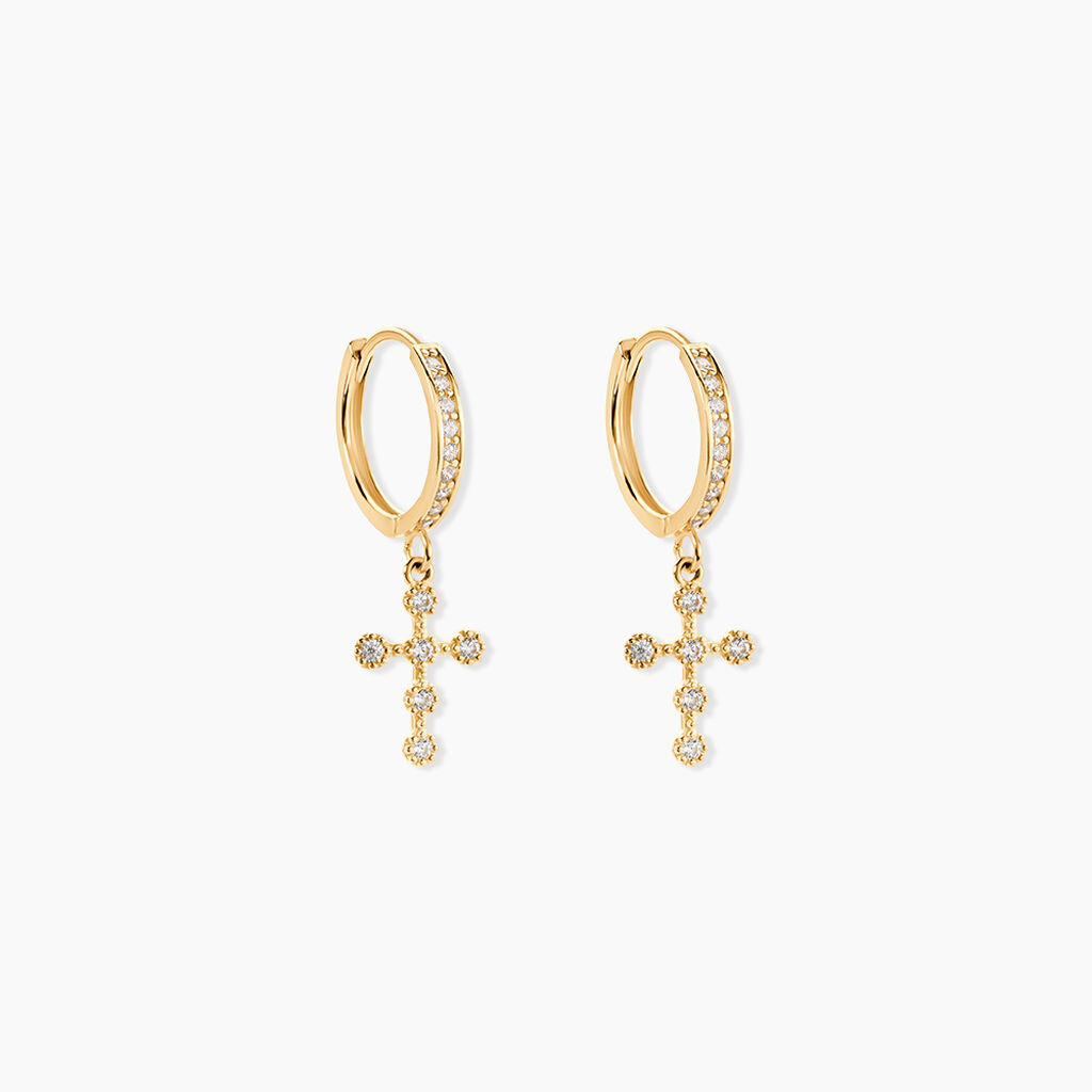 Cr&eacute;oles Royle Or Jaune Oxyde De Zirconium - Cr&eacute;oles Femme | Marc Orian