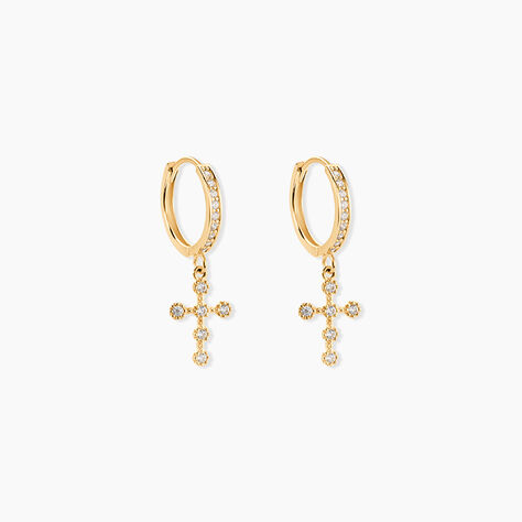 Cr&eacute;oles Royle Or Jaune Oxyde De Zirconium - Cr&eacute;oles Femme | Marc Orian