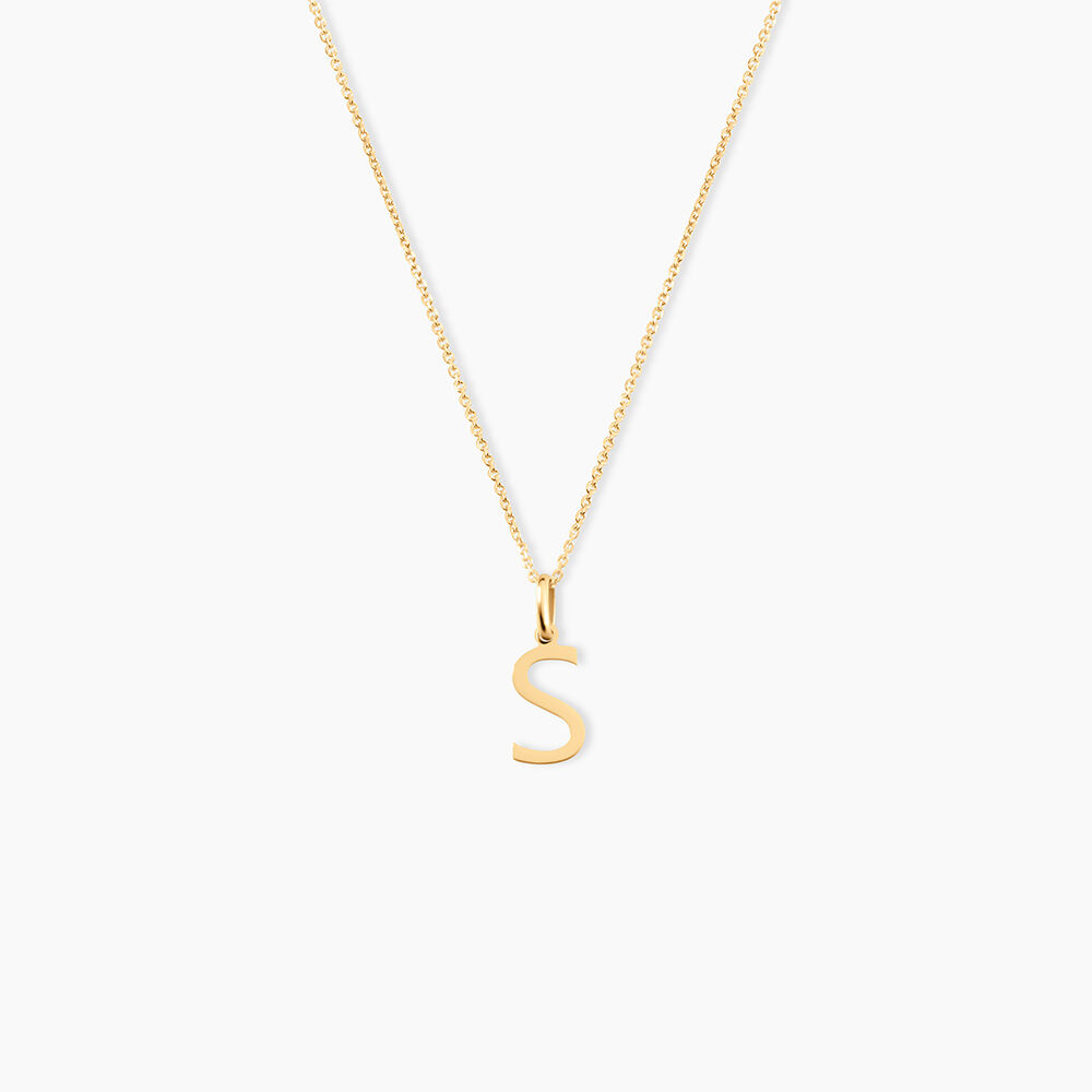 Pendentif Ionia Lettre Or Jaune - Pendentifs Famille | Marc Orian