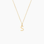 Pendentif Ionia Lettre Or Jaune - Pendentifs Famille | Marc Orian