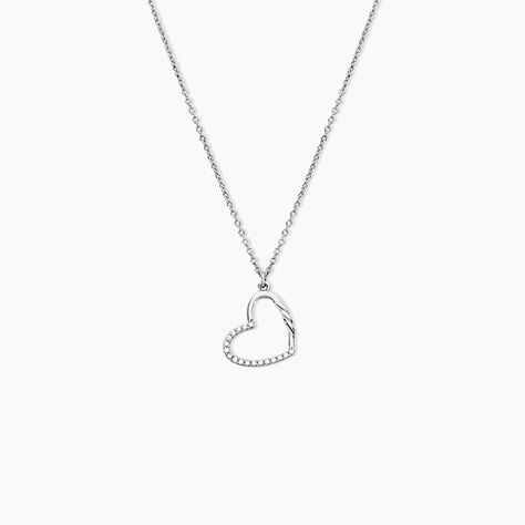 Collier Phila Argent Blanc Oxyde De Zirconium - Colliers avec pierres Femme | Marc Orian