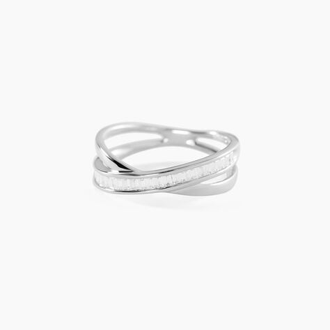 Bague Anelyse Or Blanc Oxyde De Zirconium - Bagues avec pierre Femme | Marc Orian