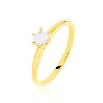 Bague Solitaire Niva Or Jaune Diamant - Solitaires Femme | Marc Orian
