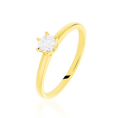 Bague Solitaire Niva Or Jaune Diamant - Solitaires Femme | Marc Orian