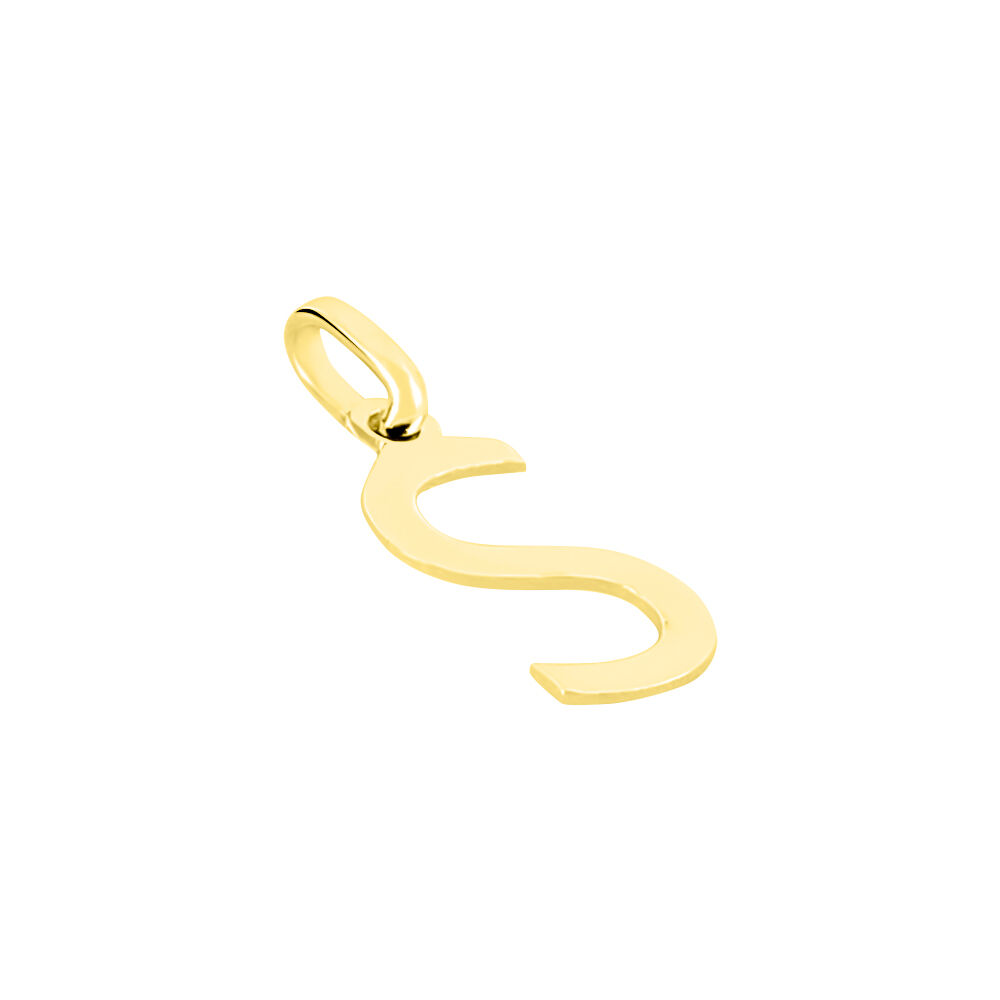 Pendentif Ionia Lettre Or Jaune - Pendentifs Famille | Marc Orian